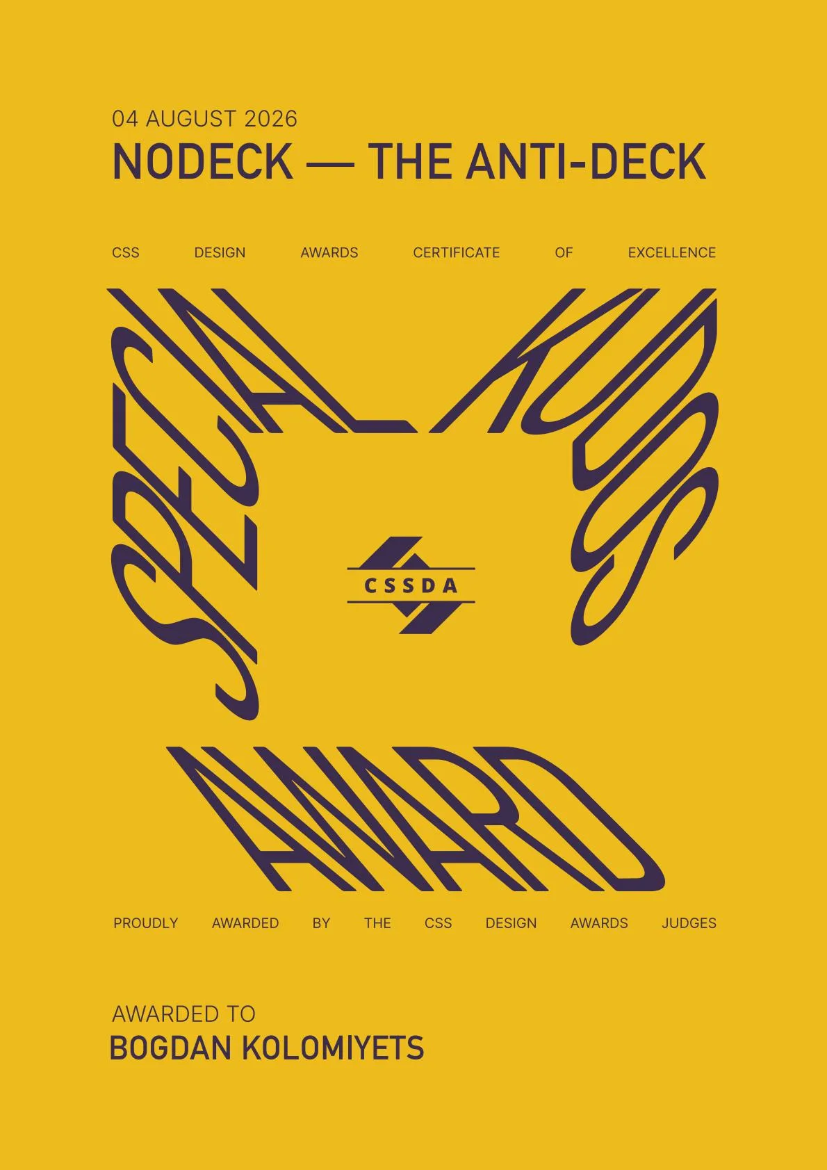 CSSDA — Special Kudos