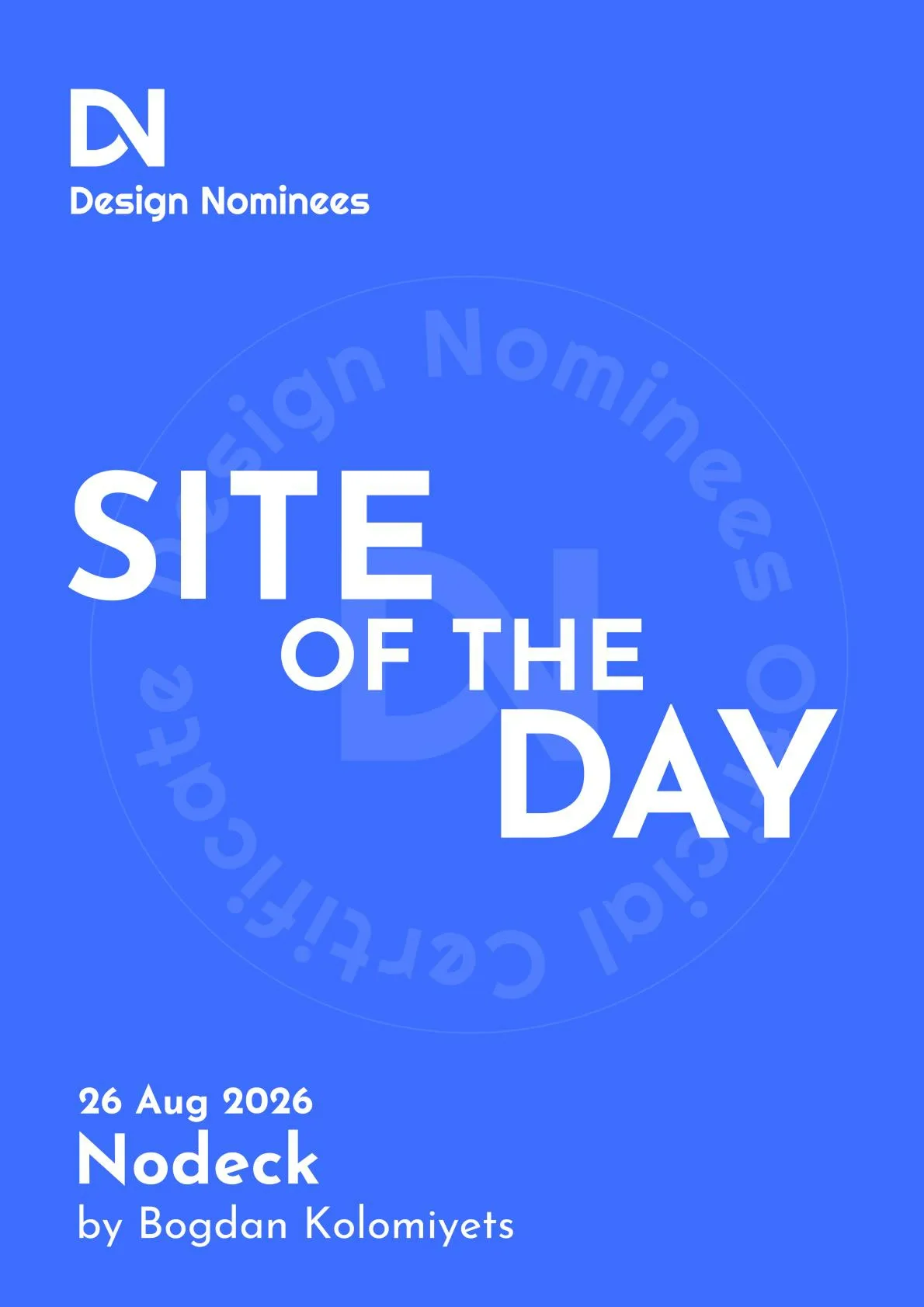 Design Nominees — Site of the Day