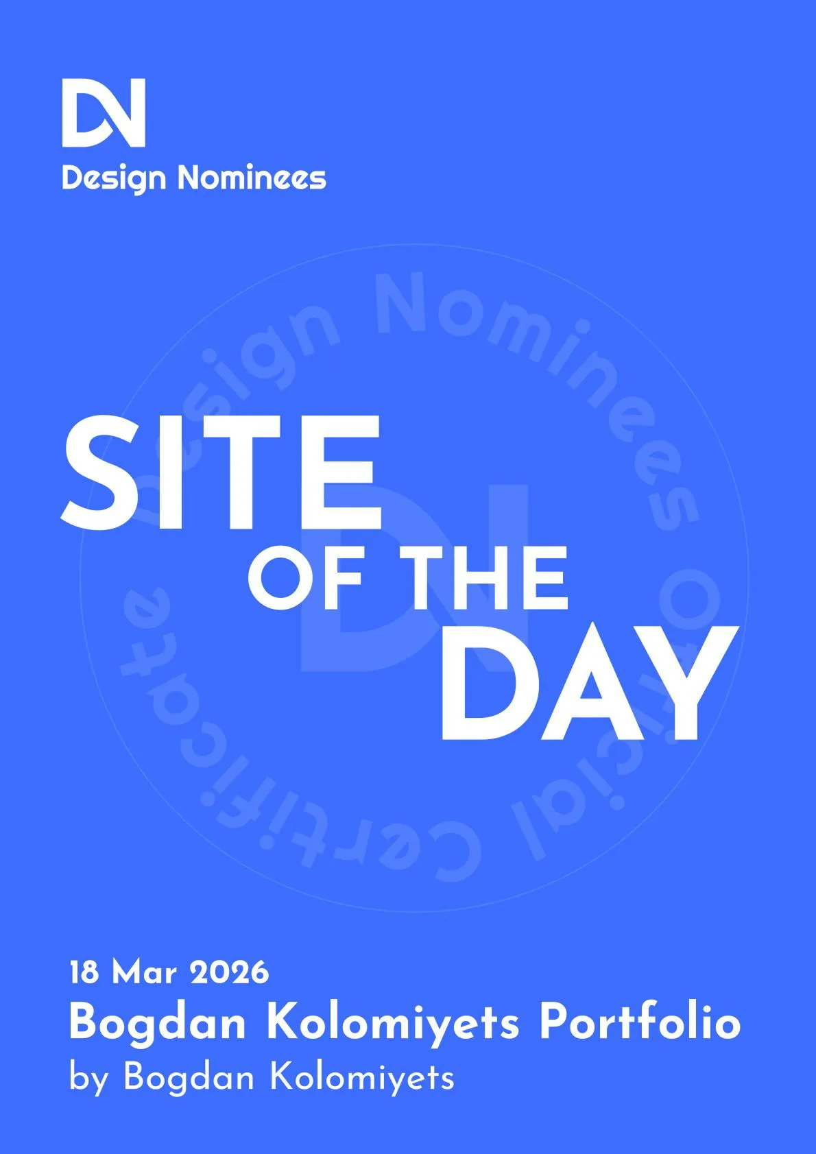 Design Nominees — Site of the Day